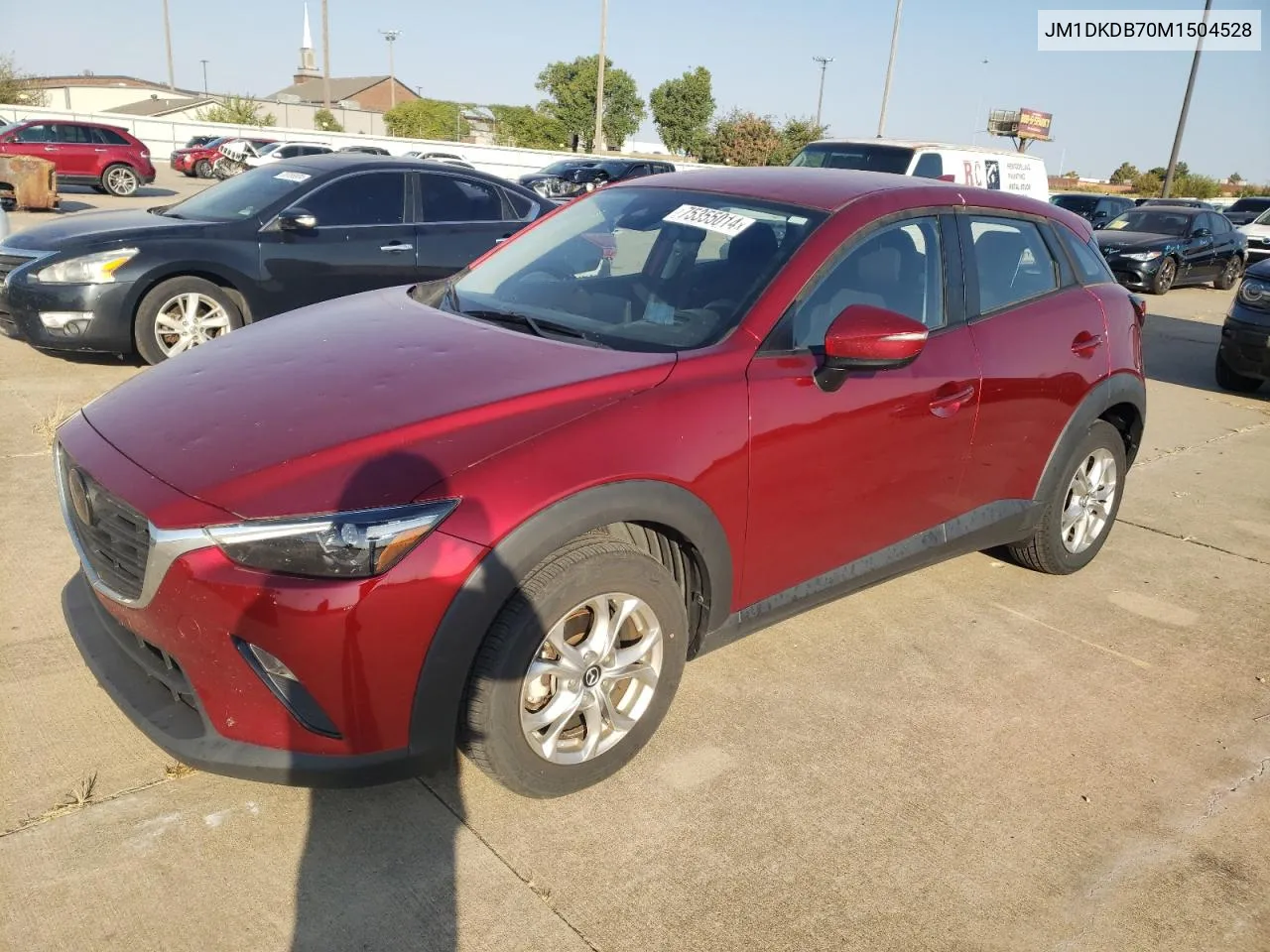 2021 Mazda Cx-3 Sport VIN: JM1DKDB70M1504528 Lot: 75355014