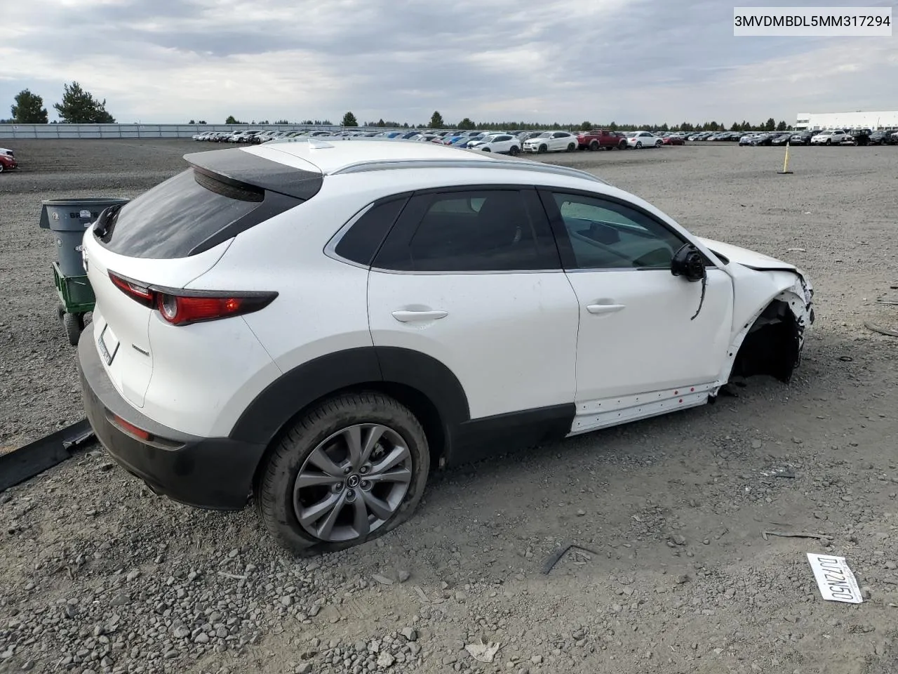 2021 Mazda Cx-30 Premium VIN: 3MVDMBDL5MM317294 Lot: 71871384