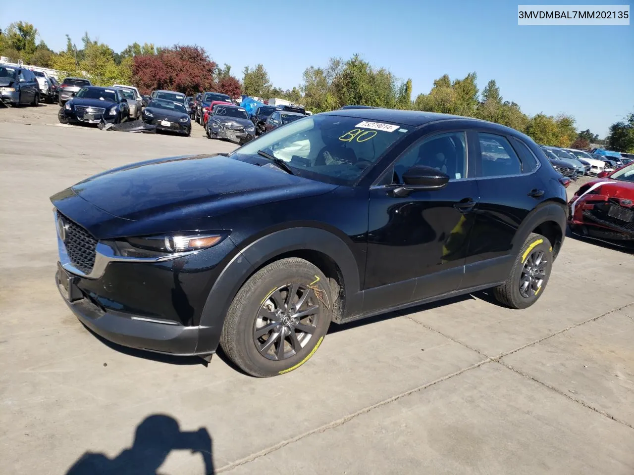 2021 Mazda Cx-30 VIN: 3MVDMBAL7MM202135 Lot: 73279014