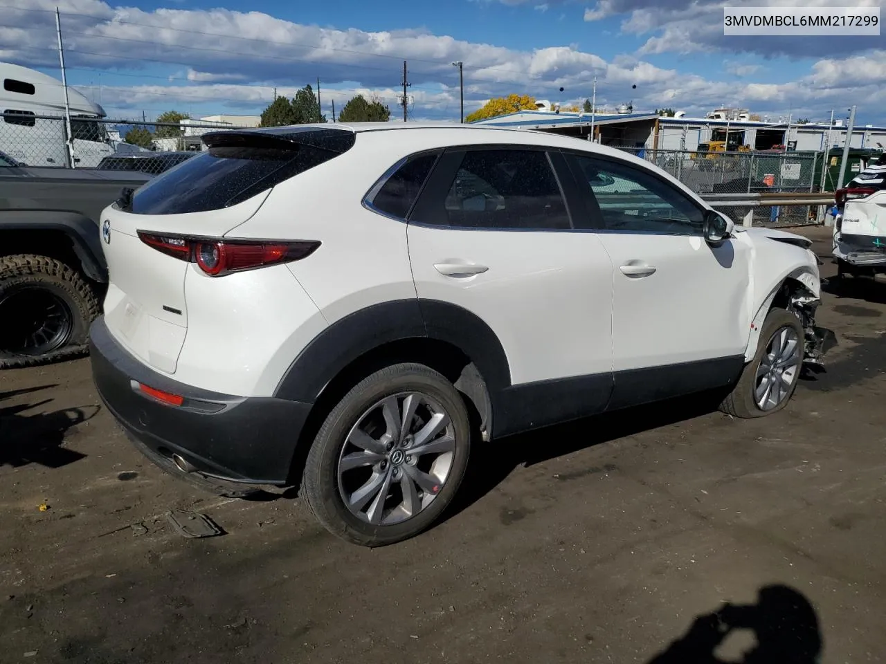 2021 Mazda Cx-30 Preferred VIN: 3MVDMBCL6MM217299 Lot: 77871994