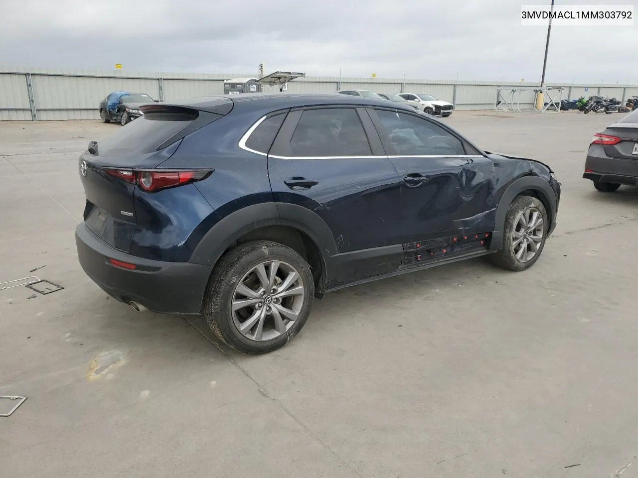 2021 Mazda Cx-30 Preferred VIN: 3MVDMACL1MM303792 Lot: 78301984