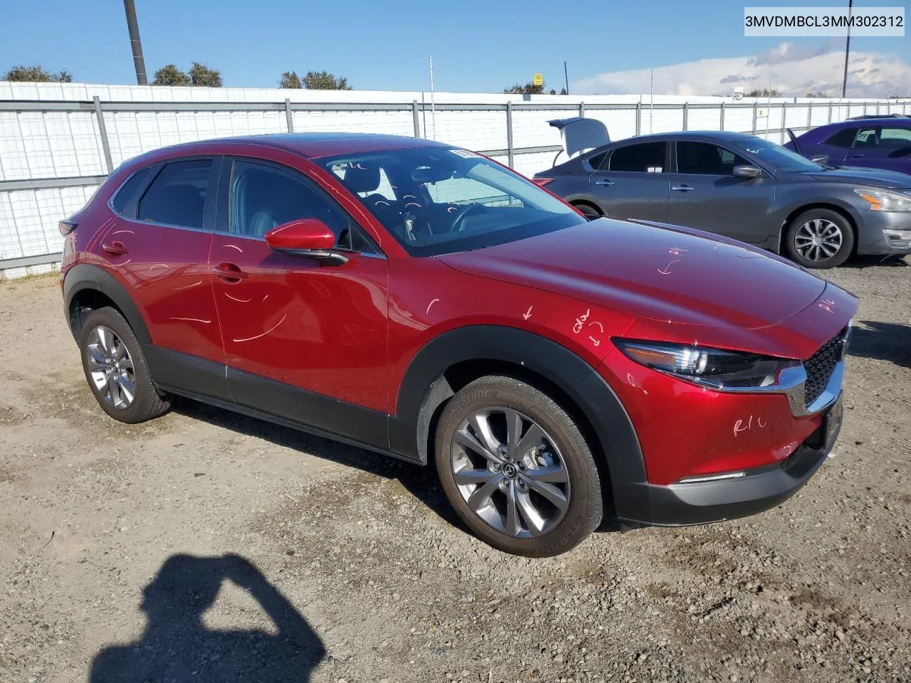 2021 Mazda Cx-30 Preferred VIN: 3MVDMBCL3MM302312 Lot: 81108524