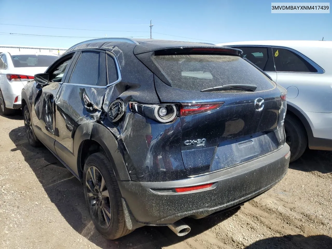 2022 Mazda Cx-30 VIN: 3MVDMBAYXNM417439 Lot: 57280884