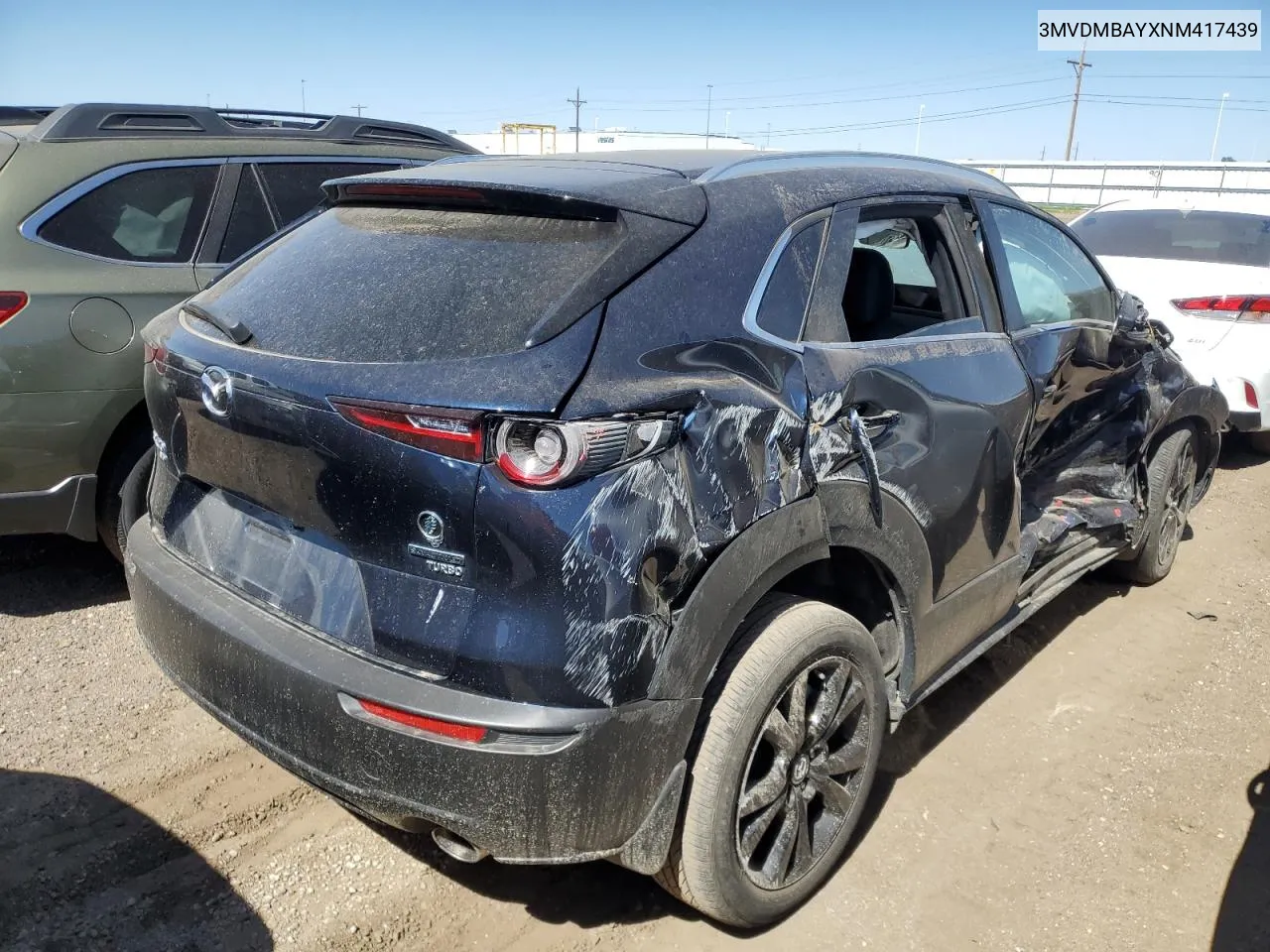 2022 Mazda Cx-30 VIN: 3MVDMBAYXNM417439 Lot: 57280884