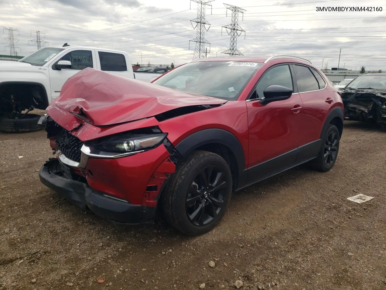 2022 Mazda Cx-30 Premium VIN: 3MVDMBDYXNM442160 Lot: 72507374