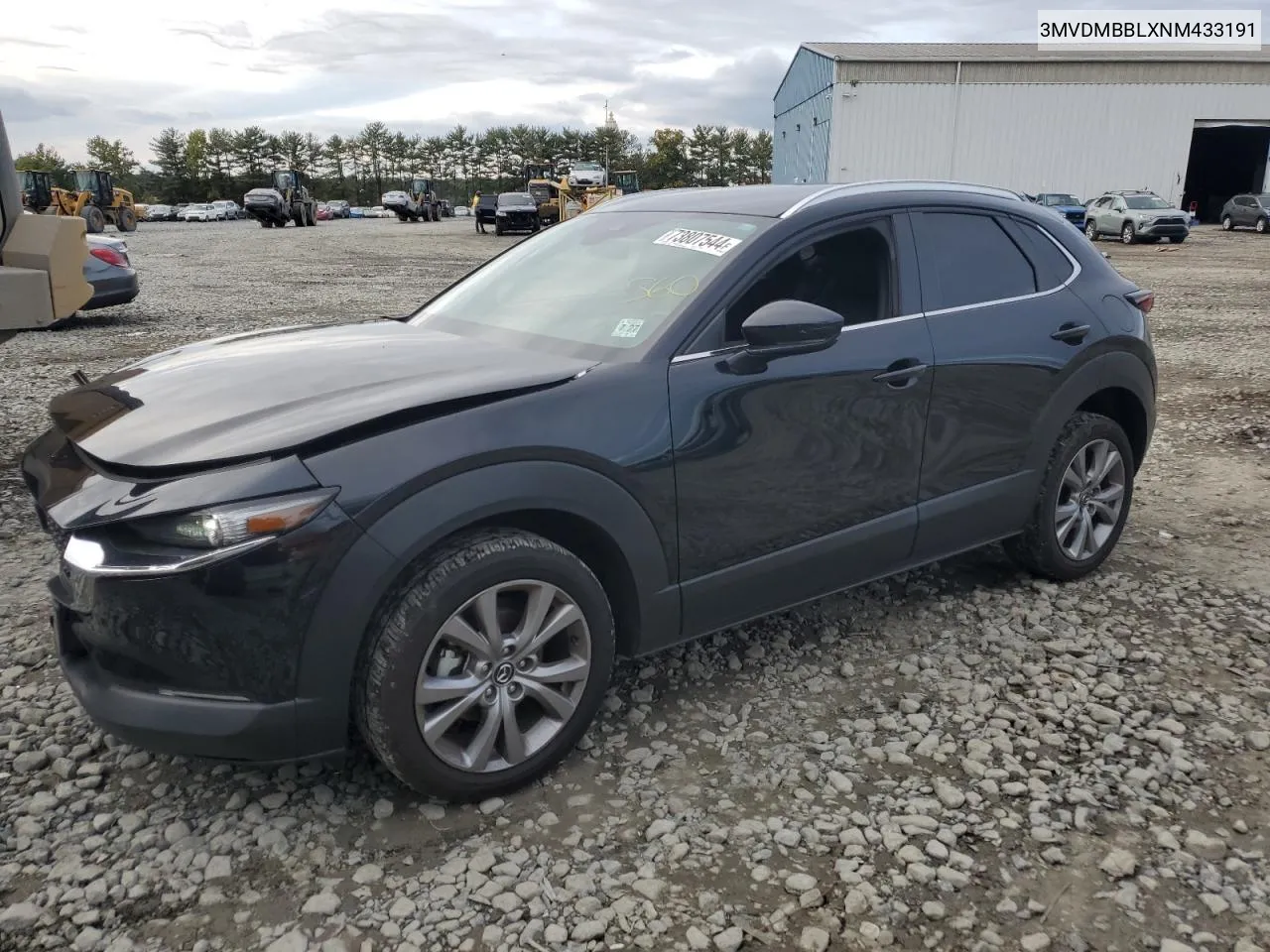 2022 Mazda Cx-30 Select VIN: 3MVDMBBLXNM433191 Lot: 73807544