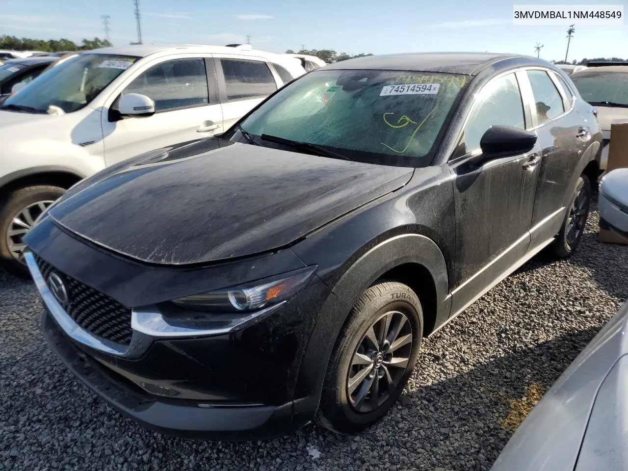 2022 Mazda Cx-30 VIN: 3MVDMBAL1NM448549 Lot: 74514594