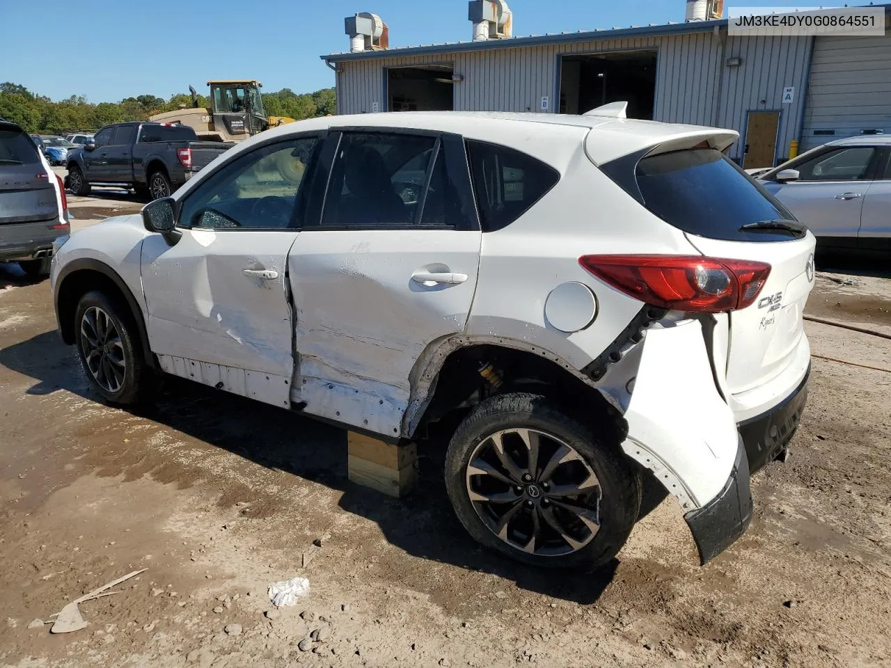 2016 Mazda Cx-5 Gt VIN: JM3KE4DY0G0864551 Lot: 73757474