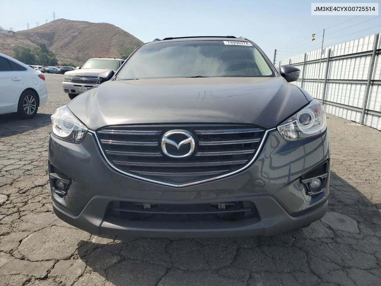 2016 Mazda Cx-5 Touring VIN: JM3KE4CYXG0725514 Lot: 74996374