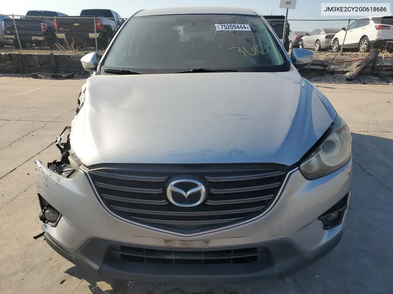 2016 Mazda Cx-5 Touring VIN: JM3KE2CY2G0618686 Lot: 75209444