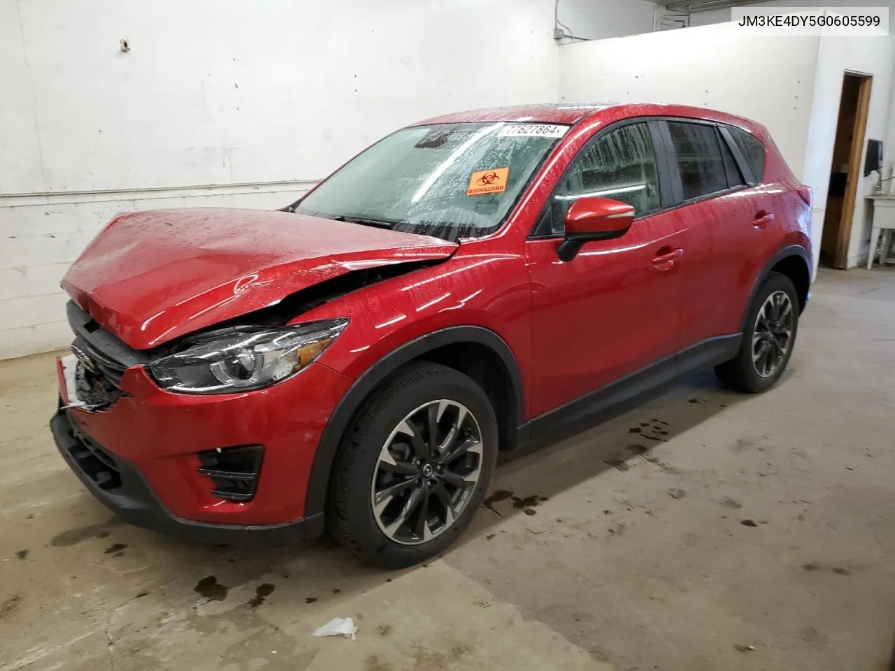 2016 Mazda Cx-5 Gt VIN: JM3KE4DY5G0605599 Lot: 77627864