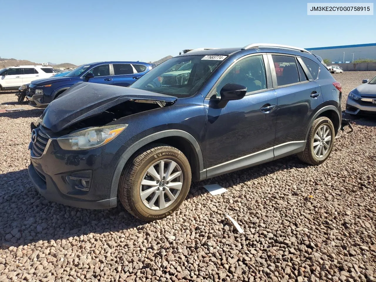 2016 Mazda Cx-5 Touring VIN: JM3KE2CY0G0758915 Lot: 77683774