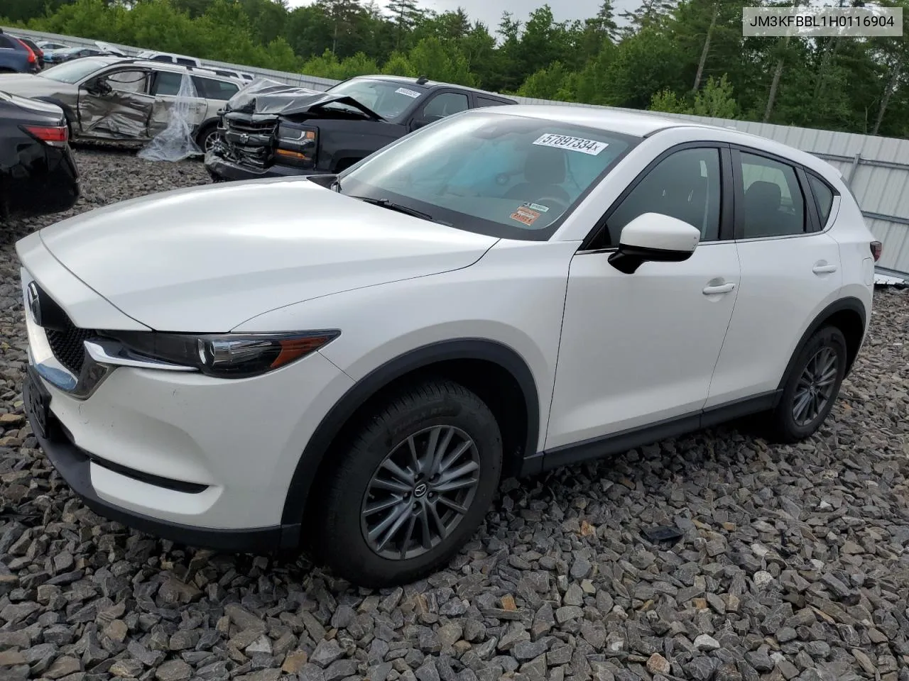 2017 Mazda Cx-5 Sport VIN: JM3KFBBL1H0116904 Lot: 57897334