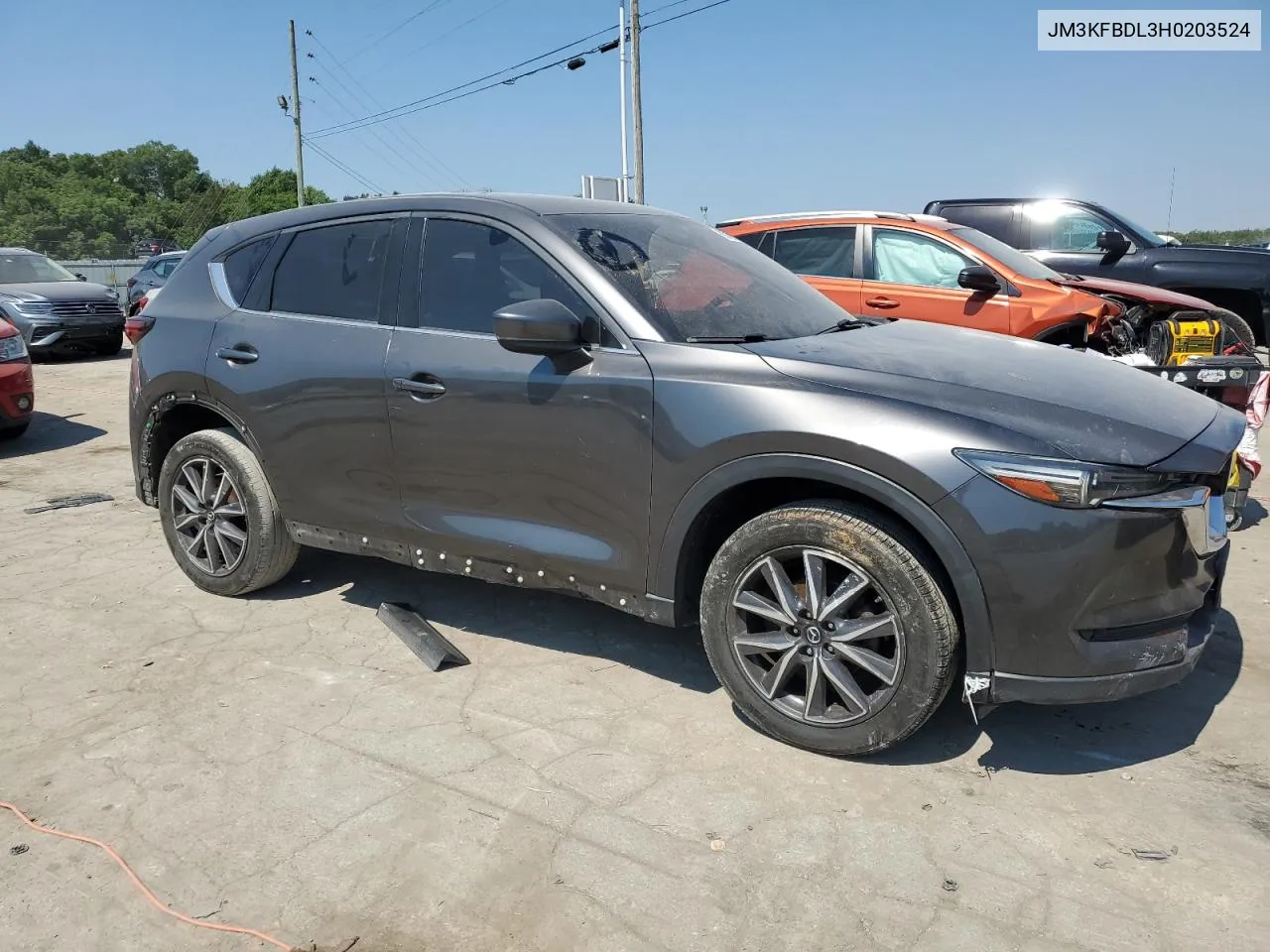 2017 Mazda Cx-5 Grand Touring VIN: JM3KFBDL3H0203524 Lot: 59078354