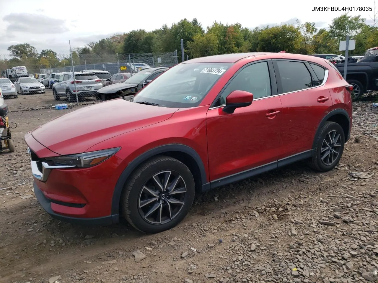 2017 Mazda Cx-5 Grand Touring VIN: JM3KFBDL4H0178035 Lot: 71893794