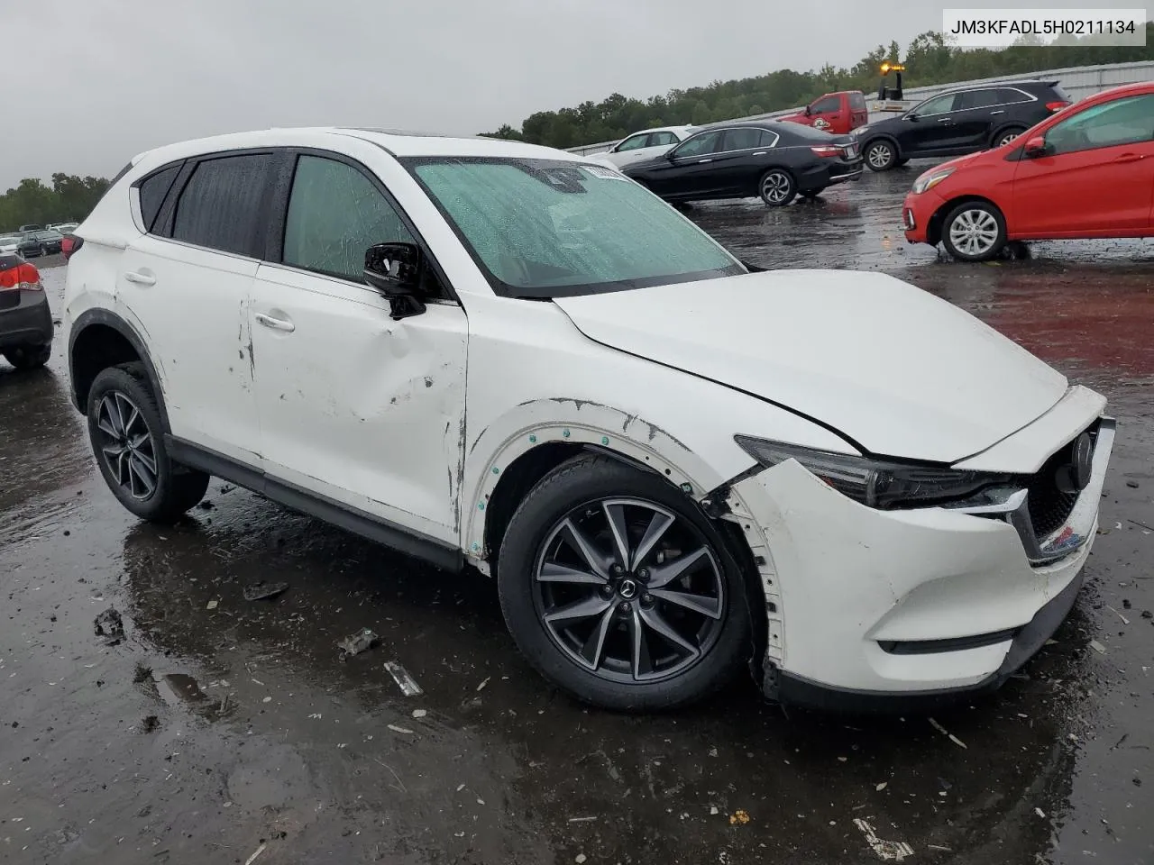 2017 Mazda Cx-5 Grand Touring VIN: JM3KFADL5H0211134 Lot: 72888234