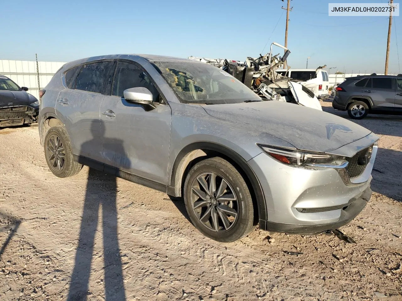 2017 Mazda Cx-5 Grand Touring VIN: JM3KFADL0H0202731 Lot: 74468944