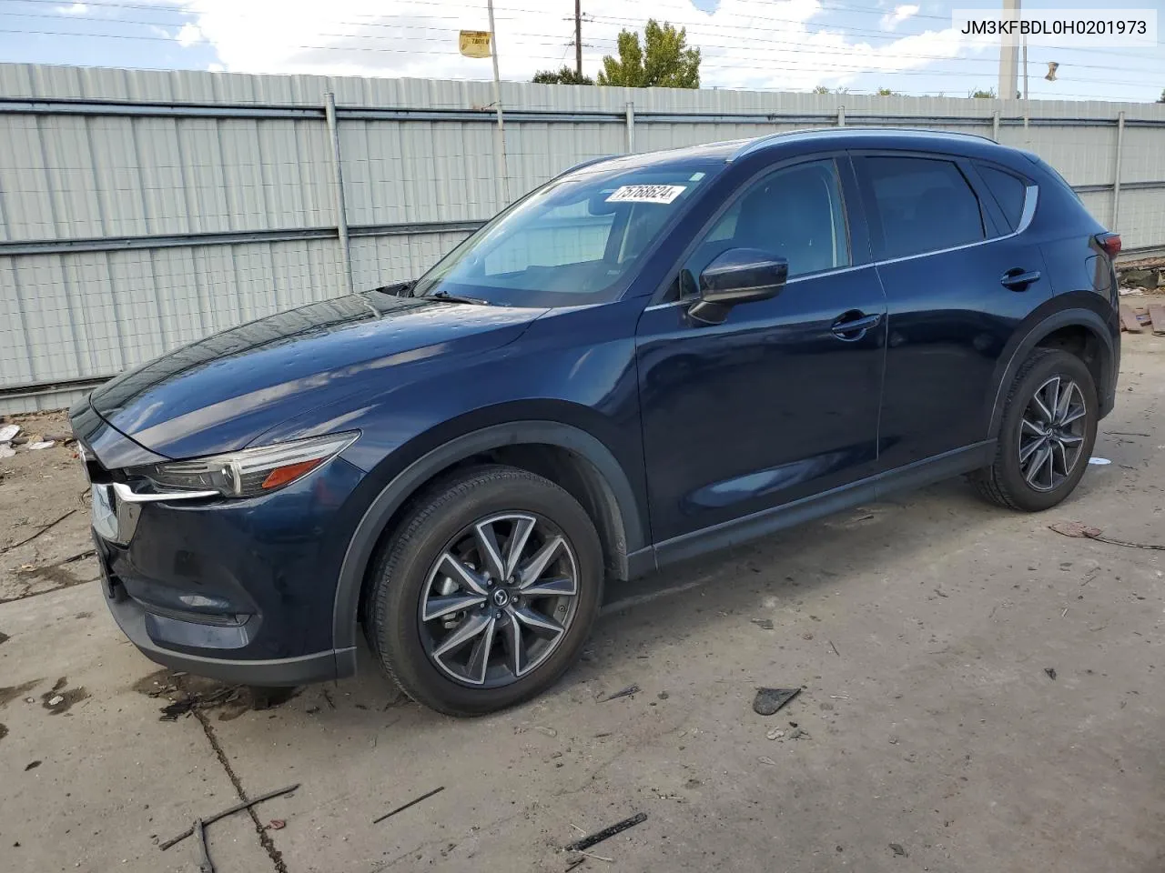 2017 Mazda Cx-5 Grand Touring VIN: JM3KFBDL0H0201973 Lot: 75768624