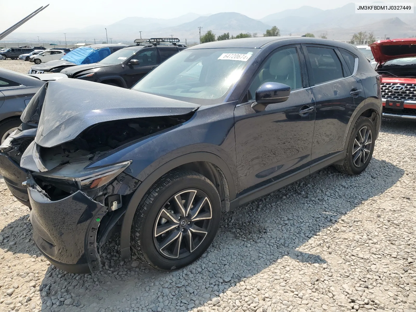 2018 Mazda Cx-5 Grand Touring VIN: JM3KFBDM1J0327449 Lot: 64720674