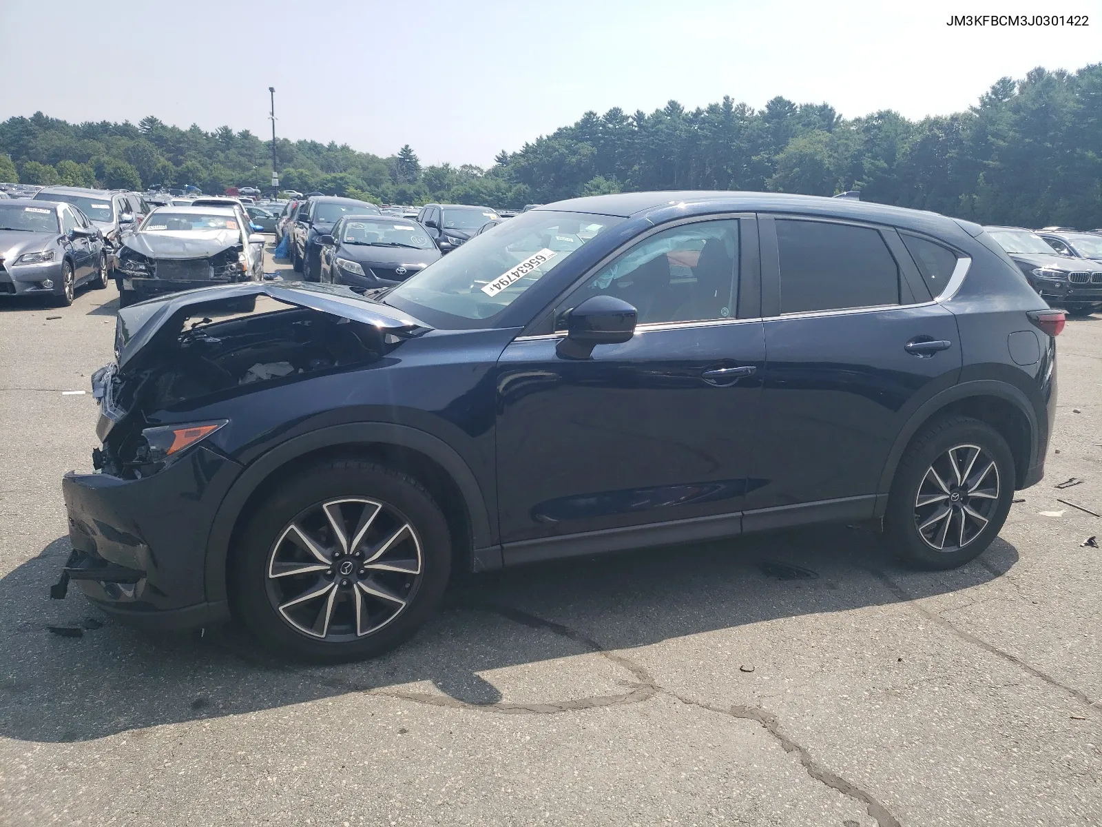 2018 Mazda Cx-5 Touring VIN: JM3KFBCM3J0301422 Lot: 65634794