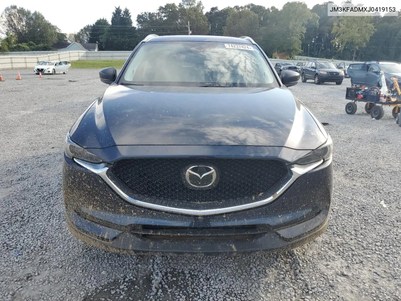 2018 Mazda Cx-5 Grand Touring VIN: JM3KFADMXJ0419153 Lot: 74237424