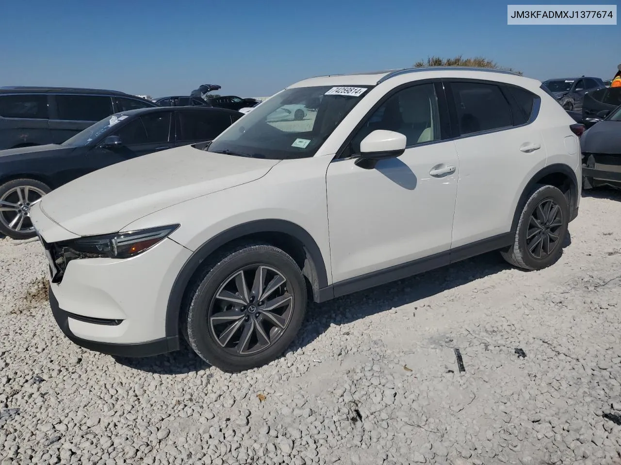 2018 Mazda Cx-5 Grand Touring VIN: JM3KFADMXJ1377674 Lot: 74259814