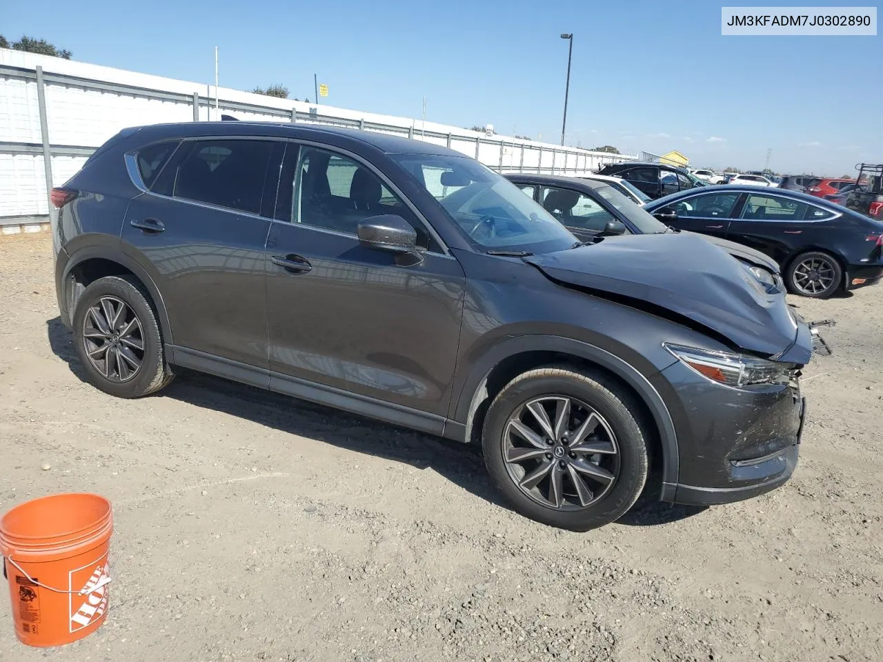 2018 Mazda Cx-5 Grand Touring VIN: JM3KFADM7J0302890 Lot: 75043784