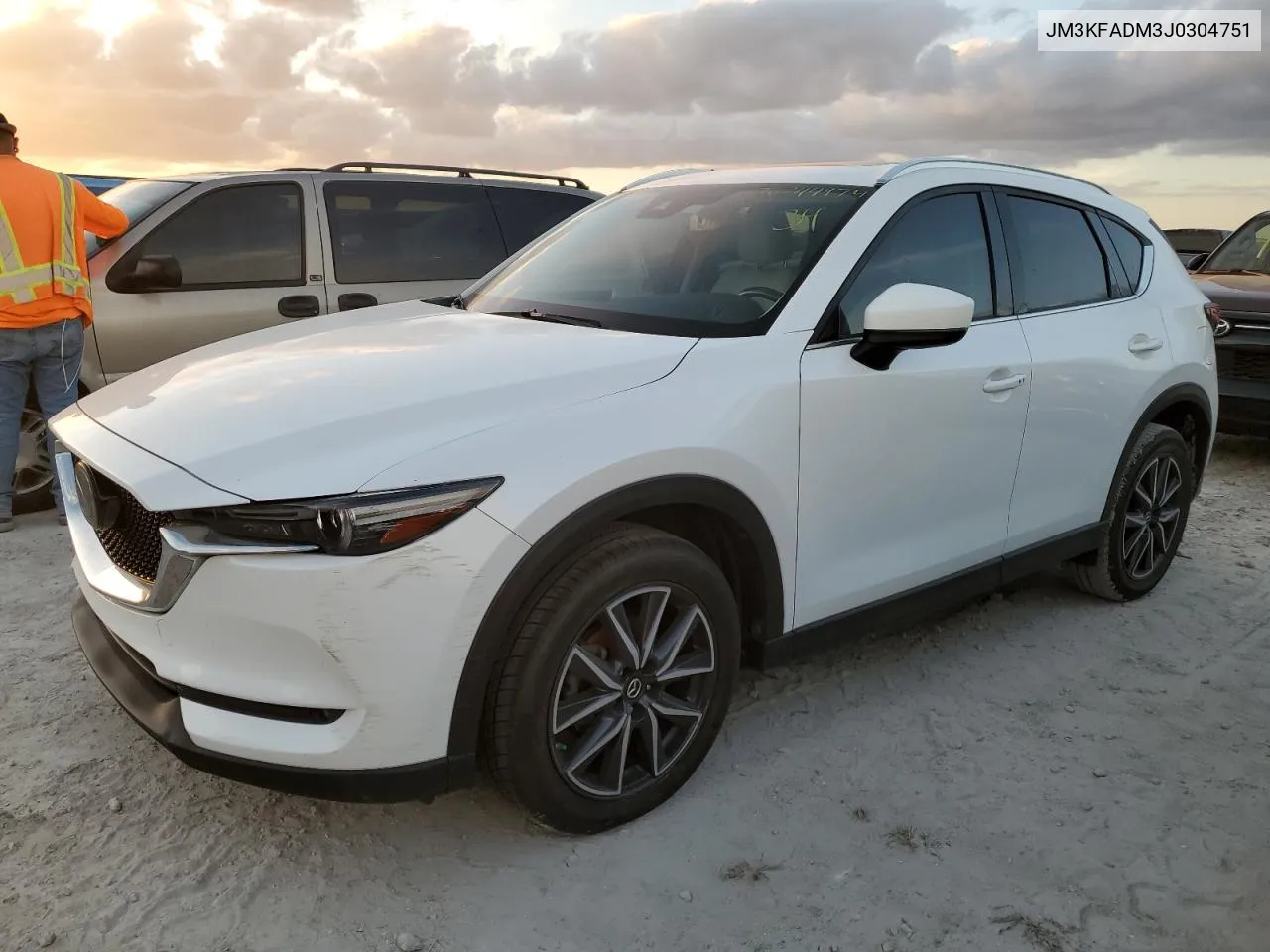 2018 Mazda Cx-5 Grand Touring VIN: JM3KFADM3J0304751 Lot: 76744974