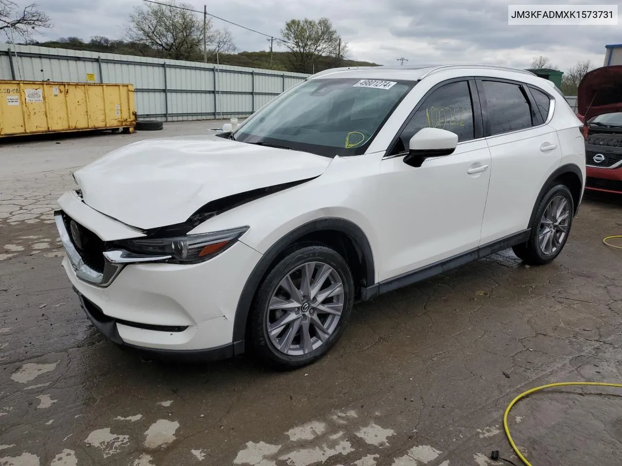 2019 Mazda Cx-5 Grand Touring VIN: JM3KFADMXK1573731 Lot: 49801274