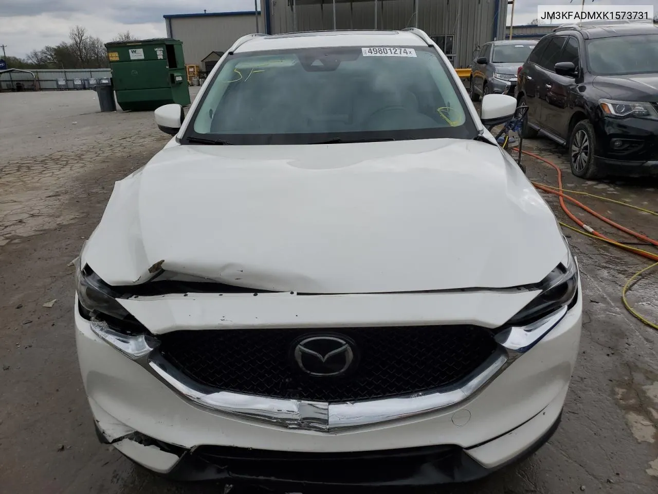 2019 Mazda Cx-5 Grand Touring VIN: JM3KFADMXK1573731 Lot: 49801274