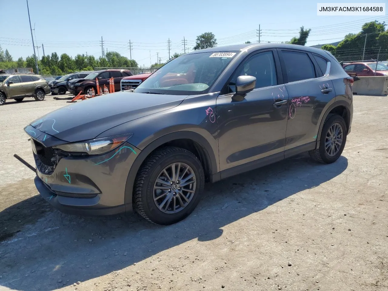 2019 Mazda Cx-5 Touring VIN: JM3KFACM3K1684588 Lot: 58703894