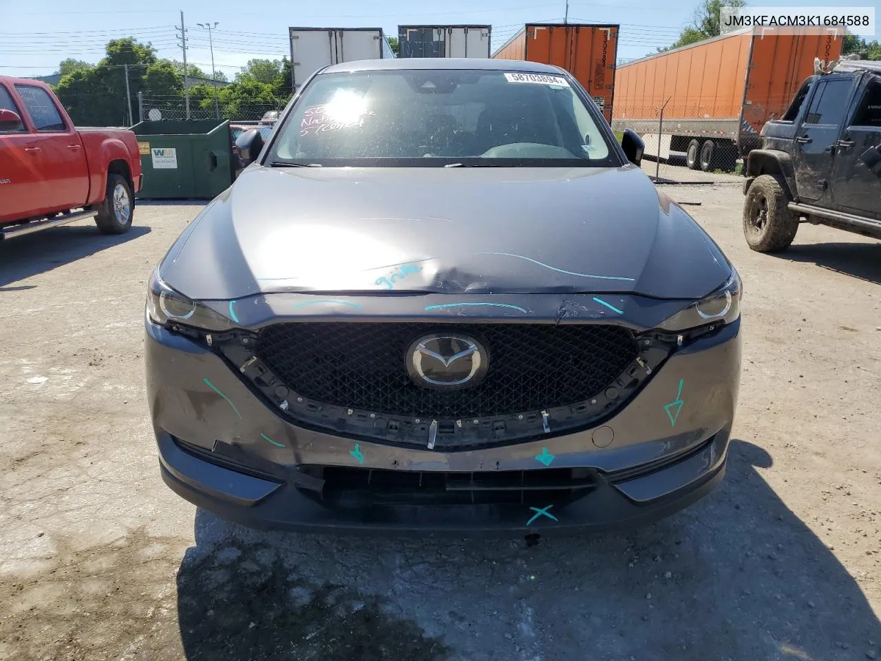 2019 Mazda Cx-5 Touring VIN: JM3KFACM3K1684588 Lot: 58703894