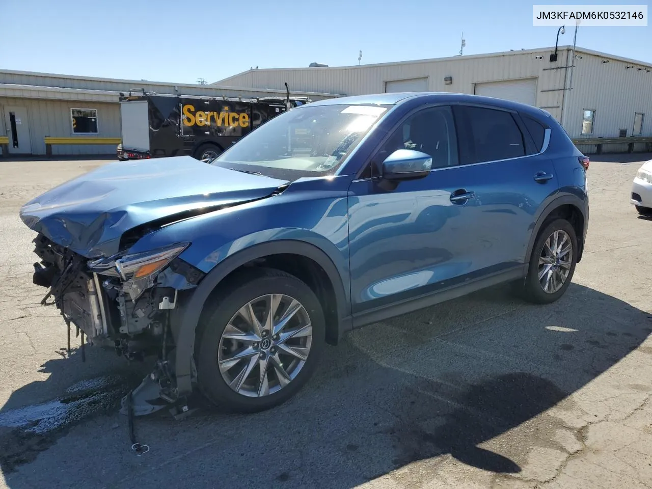 2019 Mazda Cx-5 Grand Touring VIN: JM3KFADM6K0532146 Lot: 71225934