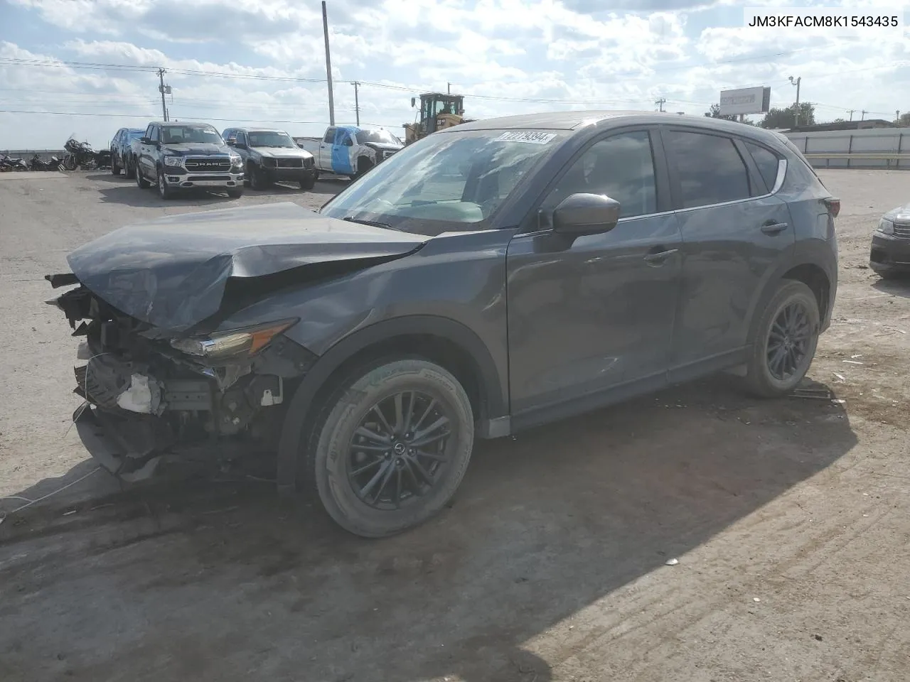 2019 Mazda Cx-5 Touring VIN: JM3KFACM8K1543435 Lot: 72279394