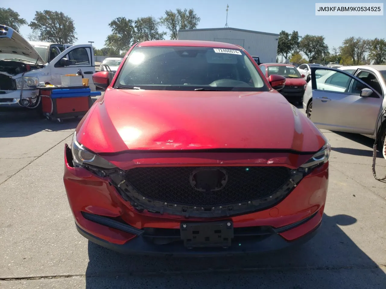 2019 Mazda Cx-5 Sport VIN: JM3KFABM9K0534525 Lot: 72466074