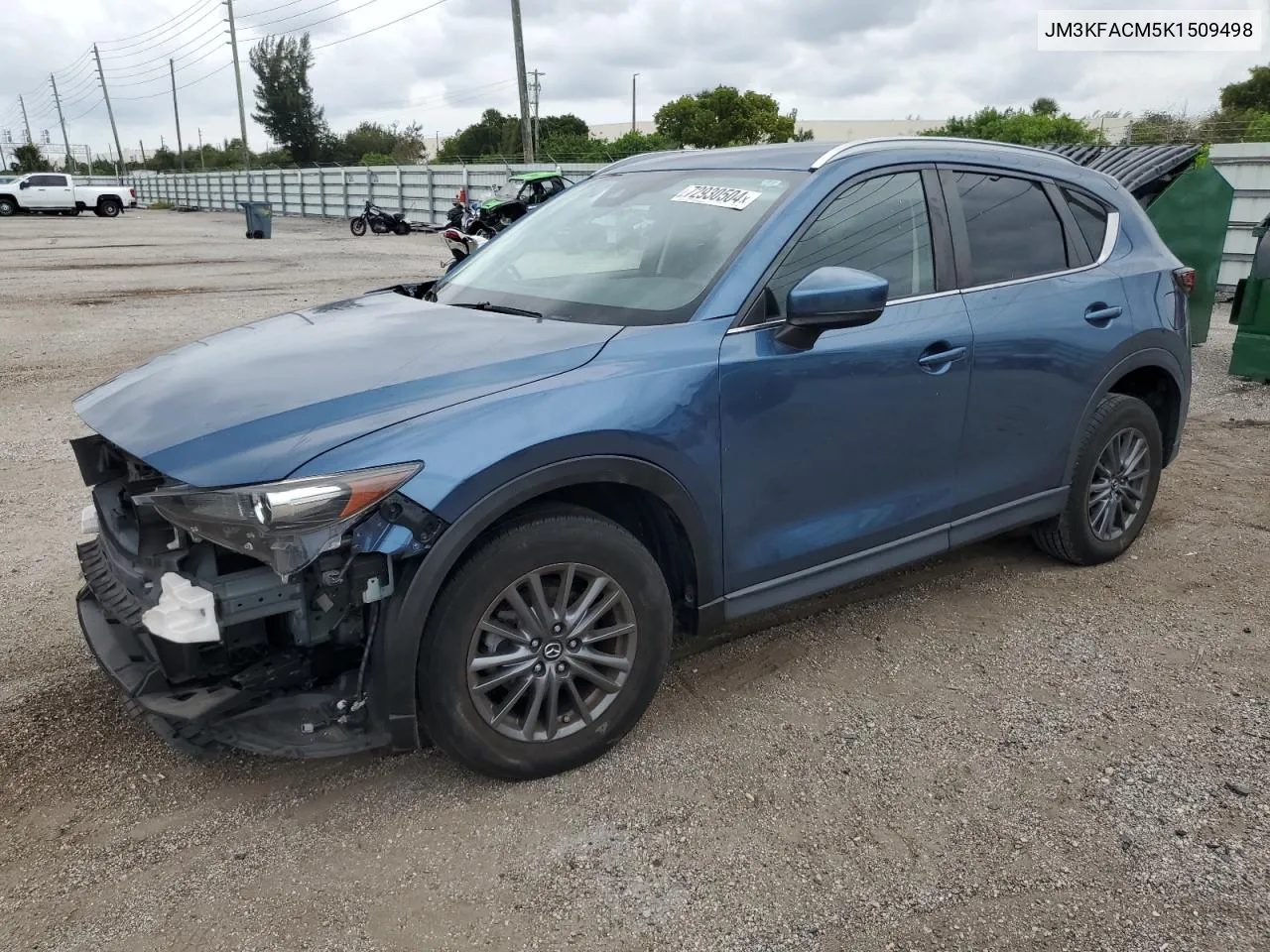 2019 Mazda Cx-5 Touring VIN: JM3KFACM5K1509498 Lot: 72930504