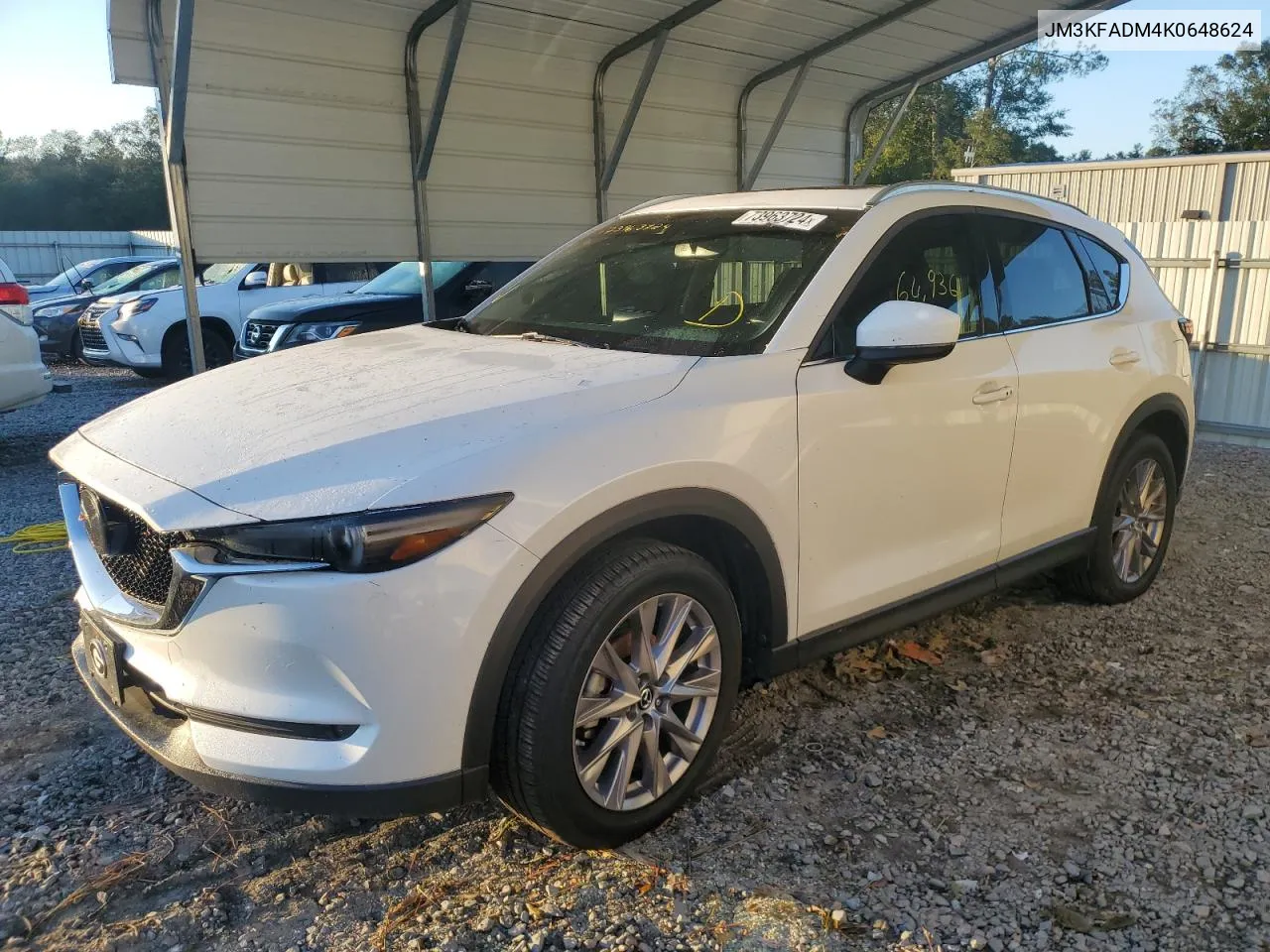 2019 Mazda Cx-5 Grand Touring VIN: JM3KFADM4K0648624 Lot: 73963724