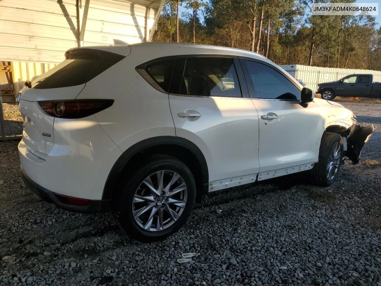 2019 Mazda Cx-5 Grand Touring VIN: JM3KFADM4K0648624 Lot: 73963724