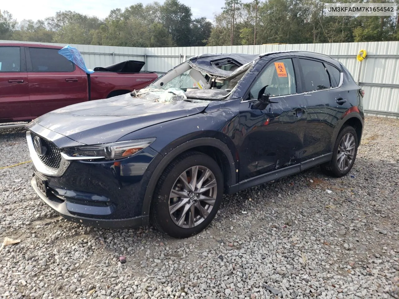 2019 Mazda Cx-5 Grand Touring VIN: JM3KFADM7K1654542 Lot: 74500724