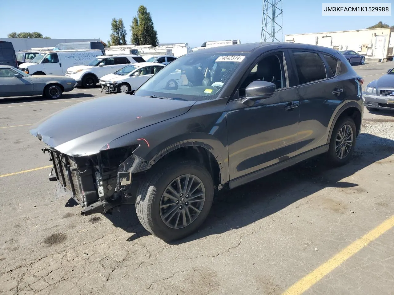 2019 Mazda Cx-5 Touring VIN: JM3KFACM1K1529988 Lot: 74842314