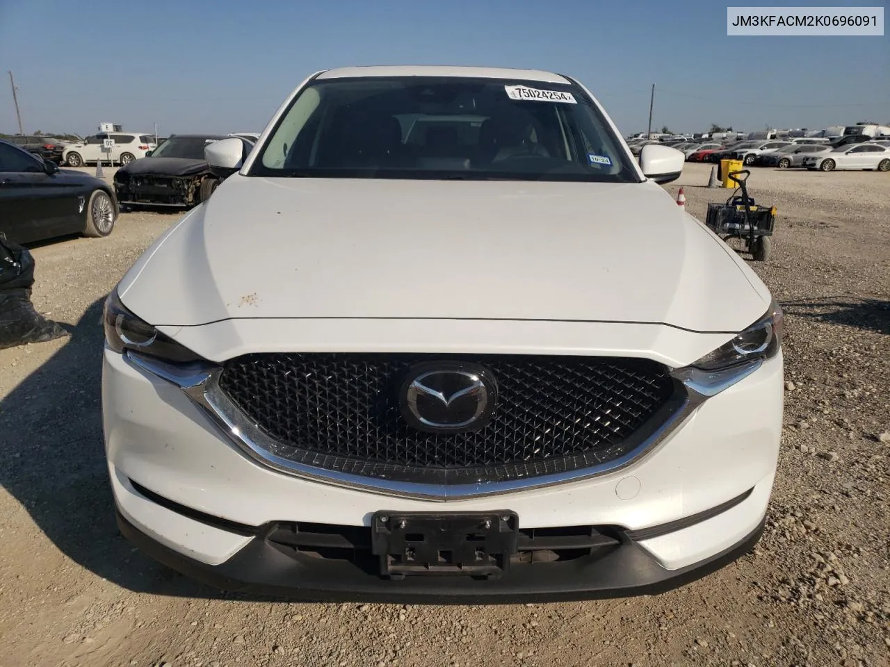 2019 Mazda Cx-5 Touring VIN: JM3KFACM2K0696091 Lot: 75024254