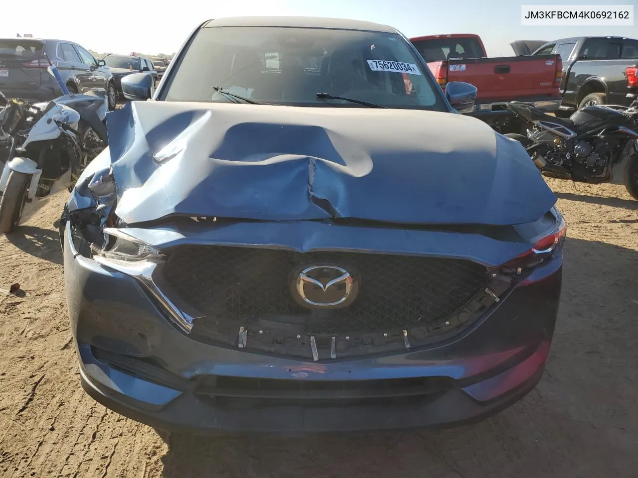 2019 Mazda Cx-5 Touring VIN: JM3KFBCM4K0692162 Lot: 75620034