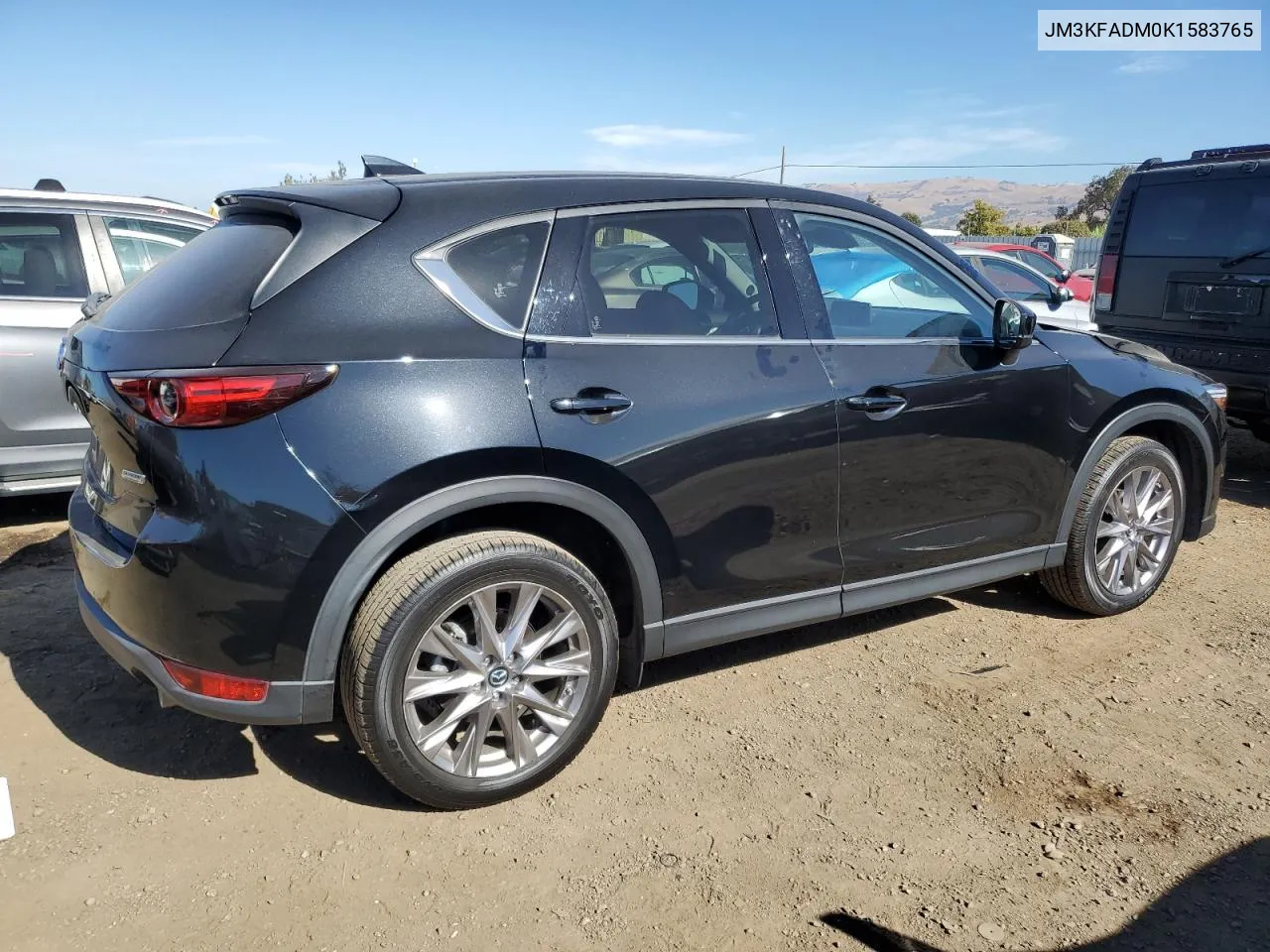 2019 Mazda Cx-5 Grand Touring VIN: JM3KFADM0K1583765 Lot: 75878784