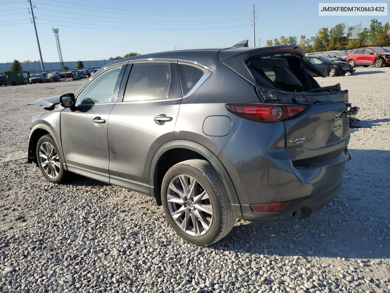 2019 Mazda Cx-5 Grand Touring VIN: JM3KFBDM7K0663432 Lot: 75932264