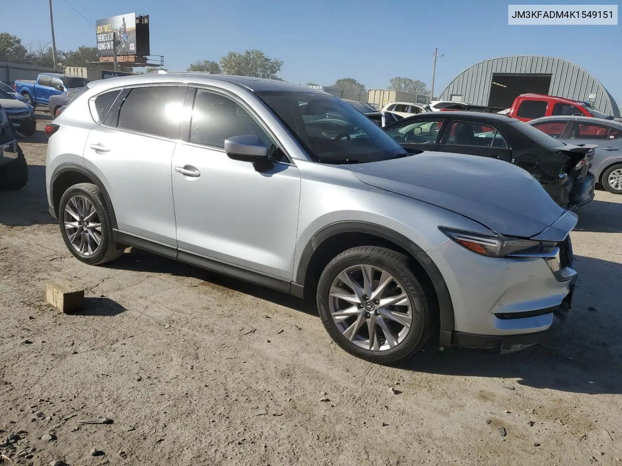 2019 Mazda Cx-5 Grand Touring VIN: JM3KFADM4K1549151 Lot: 76352504