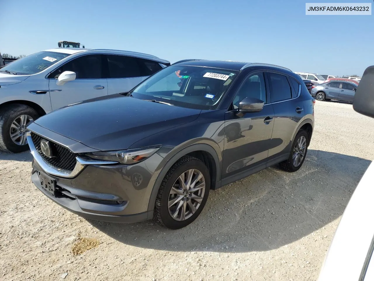 2019 Mazda Cx-5 Grand Touring VIN: JM3KFADM6K0643232 Lot: 77203744