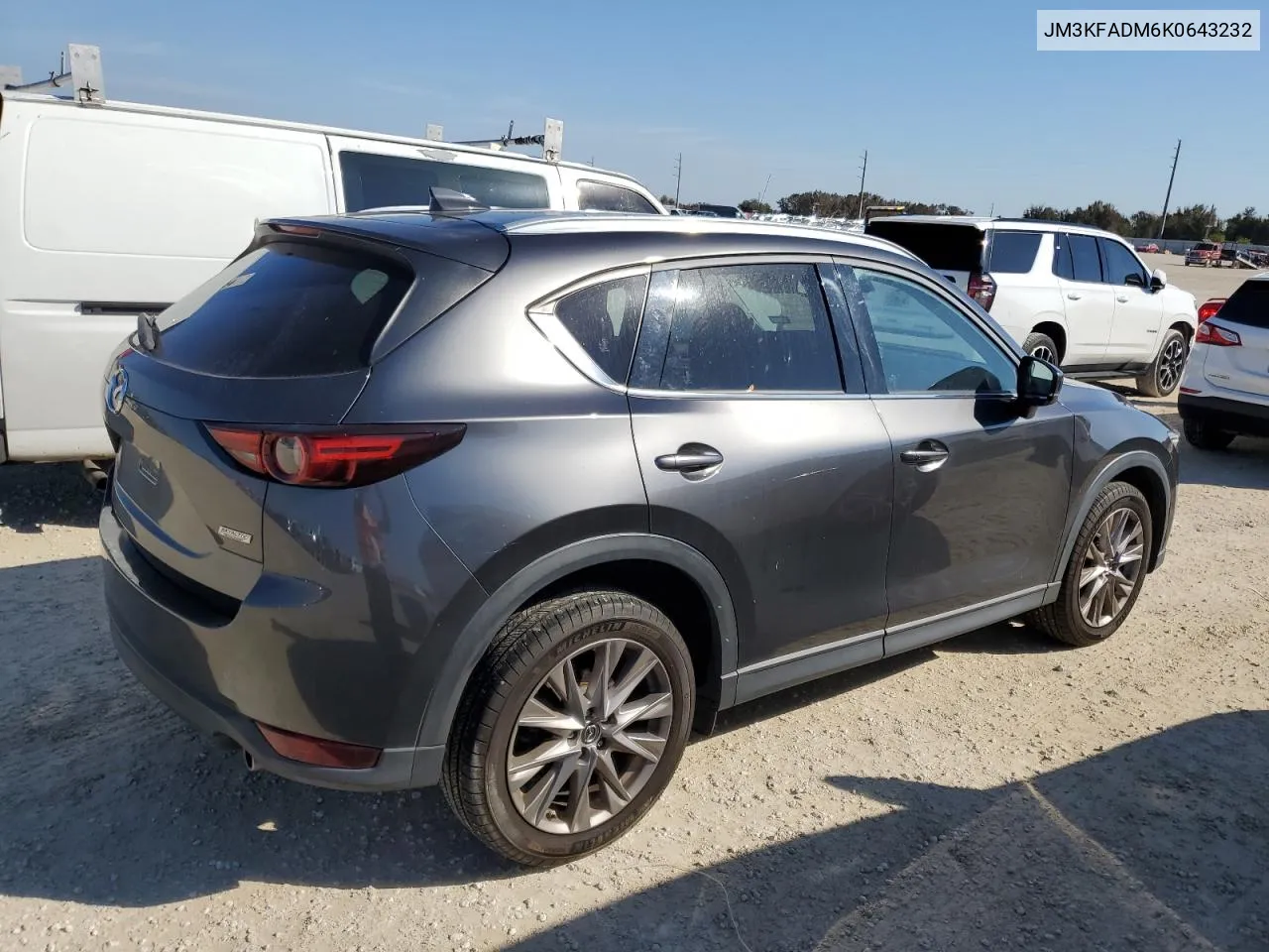 2019 Mazda Cx-5 Grand Touring VIN: JM3KFADM6K0643232 Lot: 77203744