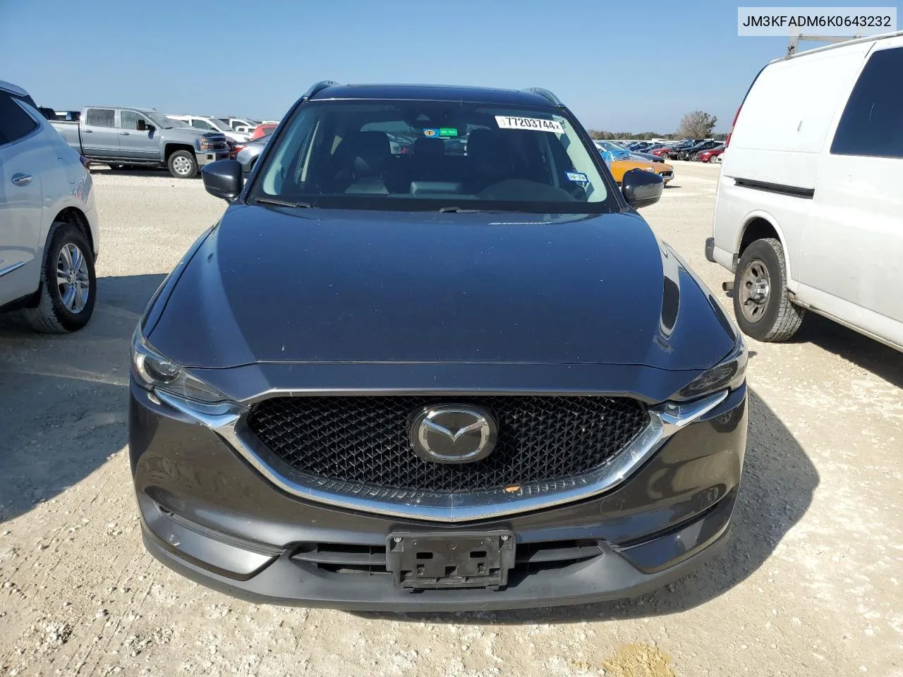 2019 Mazda Cx-5 Grand Touring VIN: JM3KFADM6K0643232 Lot: 77203744