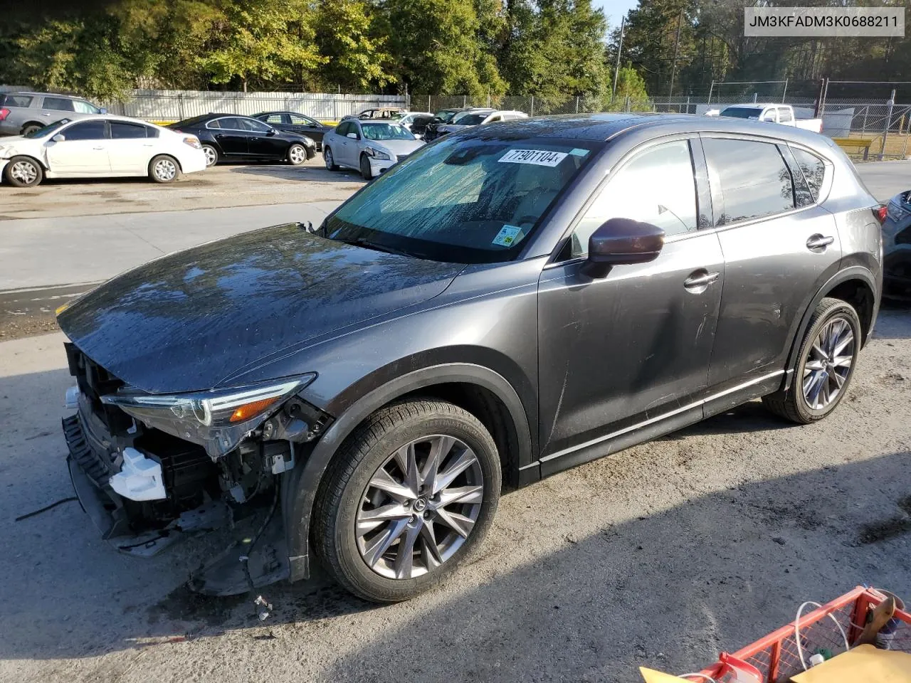 2019 Mazda Cx-5 Grand Touring VIN: JM3KFADM3K0688211 Lot: 77901104