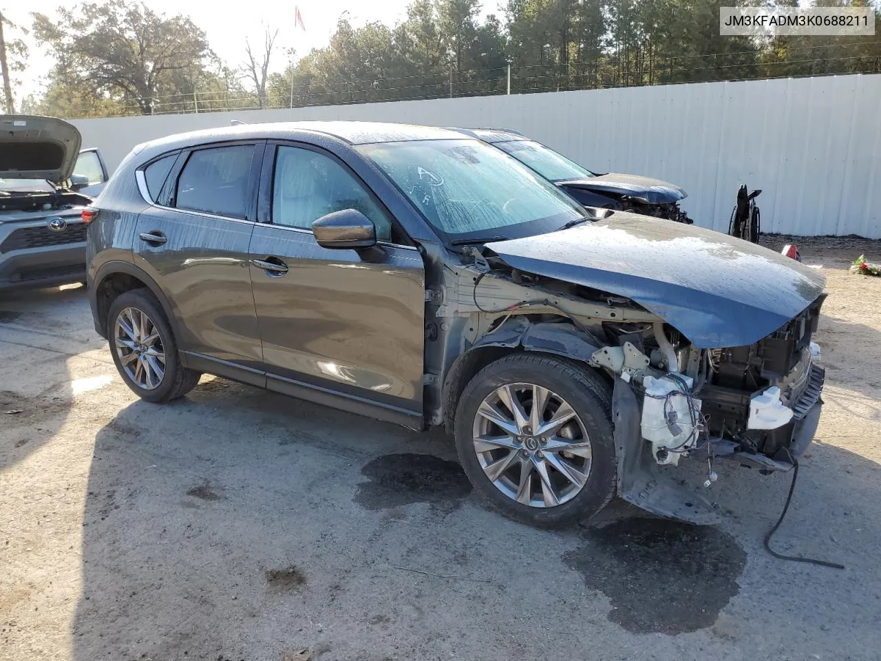 2019 Mazda Cx-5 Grand Touring VIN: JM3KFADM3K0688211 Lot: 77901104